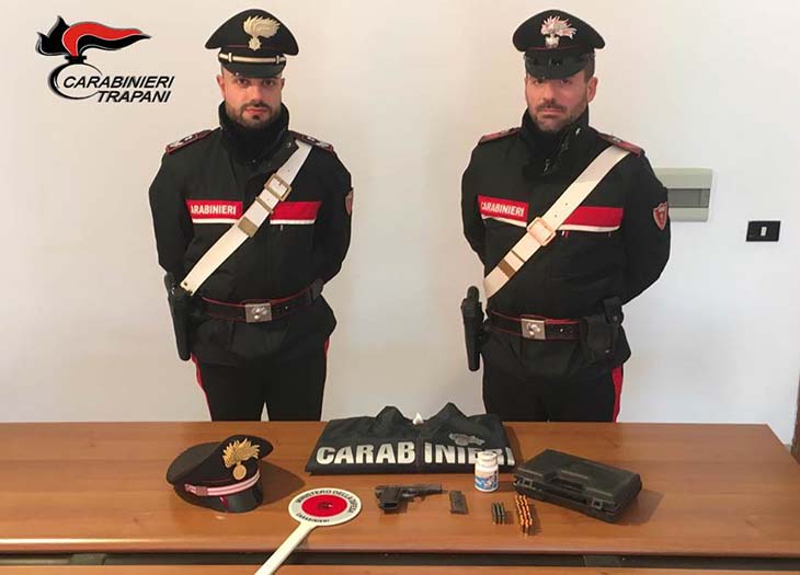 Arrestato marsalese in possesso di un’arma con matricola abrasa